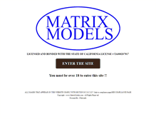 Tablet Screenshot of matrixmodels.com